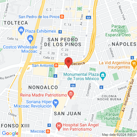 Centro de Cirugía Plástica Maxilofacial y Odontología map