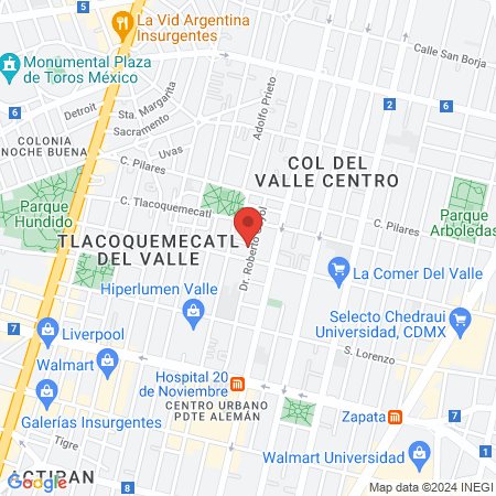 Klinik Dent México map