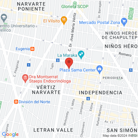 Integral Beauty Center map