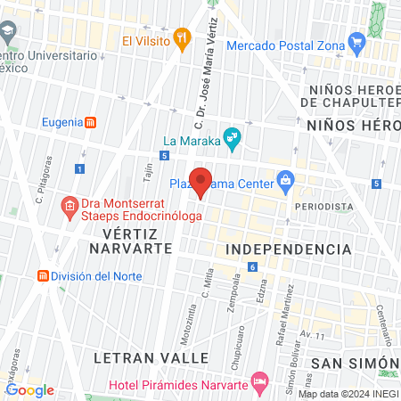 Especialidades Dentales map