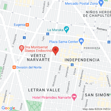 Pérez Espinosa Ricardo map