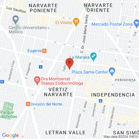 Dra Sofía B. Vázquez Manzanares map