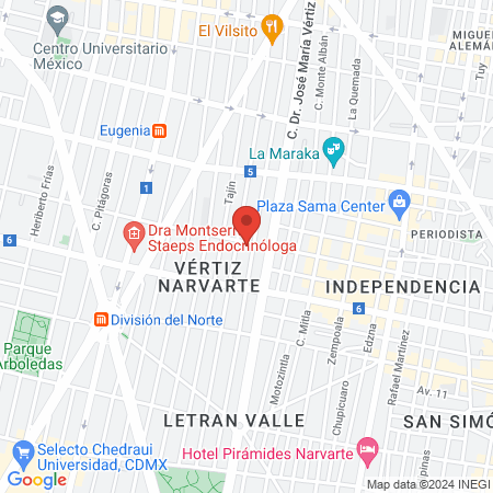 Hospital de Especialidades Veterinarias de Oriente map
