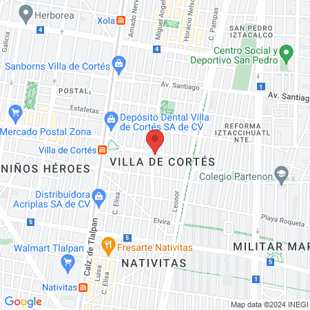 Consultorios dentales del Sector Privado map