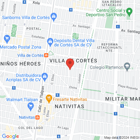 Dentista C.D. Nancy Ivette Angeles map