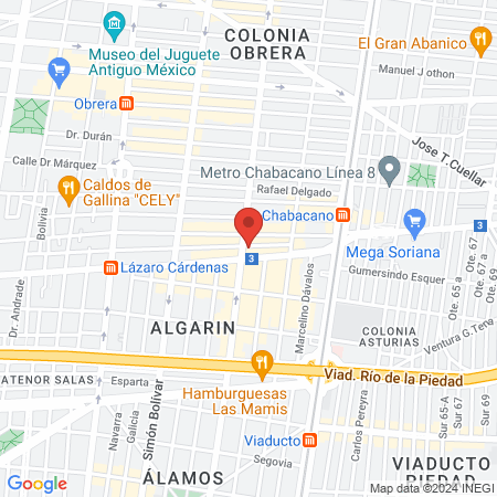 Academia de Belleza map