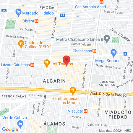 Barber Shopp Los Patrones map