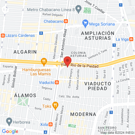 Atención dental Multidisciplinarias map