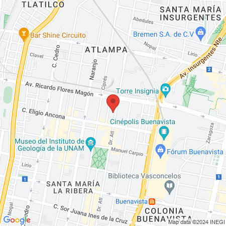 Consultorio Urológico map