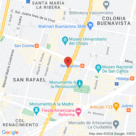 Insurgentes Centro 13 map