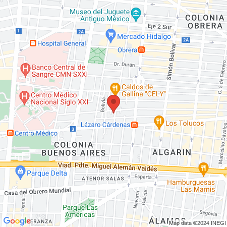 Calles Espinoza Gabriel Doctor map