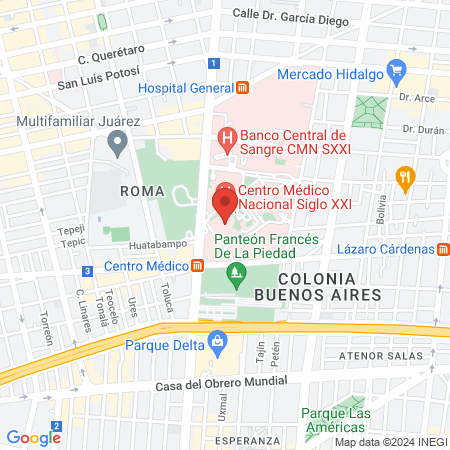 CAME, Capacitación Académica Médico Estomatológica map