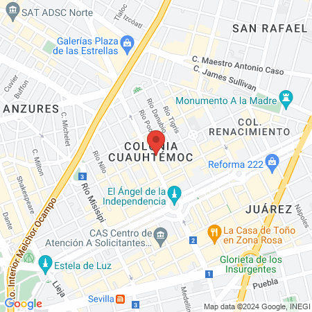 Conjuro Nail Club map