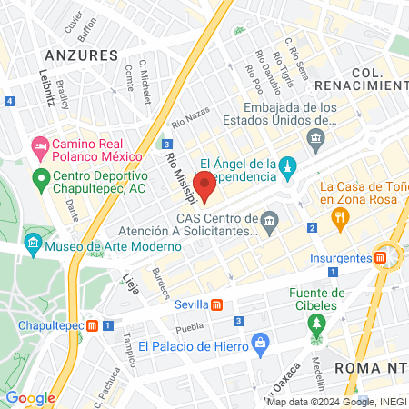 Barbería Reforma map