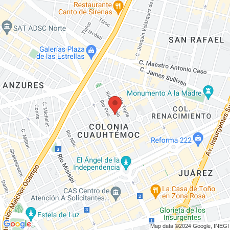 Secrets Spa Cdmx map