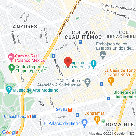 Sporting Club Reforma map