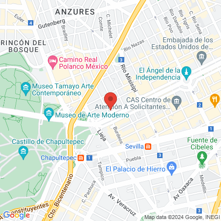 Sport City Torre Reforma map