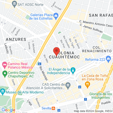 Dermatología Tratamiento Avanzado Dra. Nancy Podoswa Ozerkovsky map