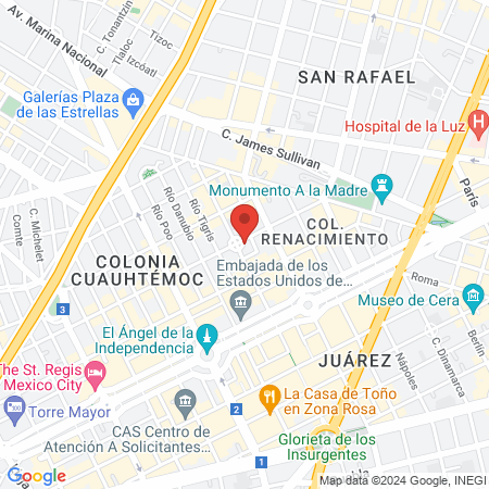 Consultorio Dental Dr. Fernando Rosas map