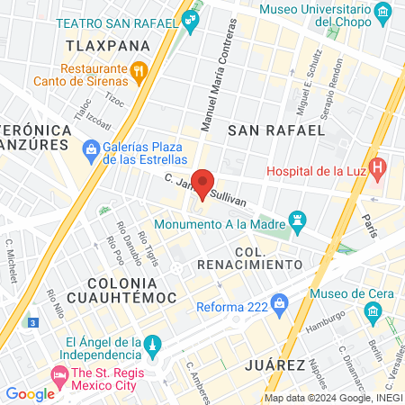 Unidad de Medicina Física y Rehabilitación Región Centro, IMSS map