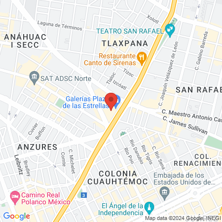 Clínica Dental Centauro en Plaza Galería de las Estrellas map