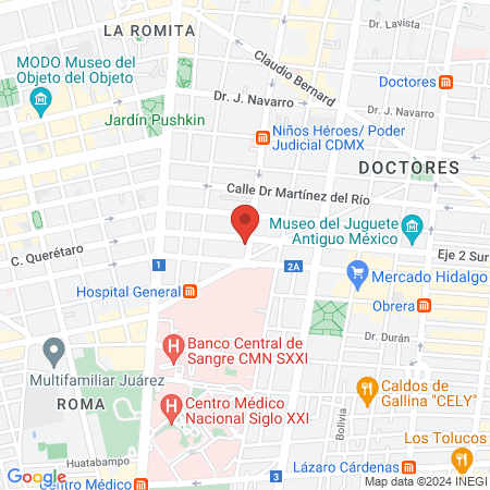 Doctora Lidia Tapia Lara map