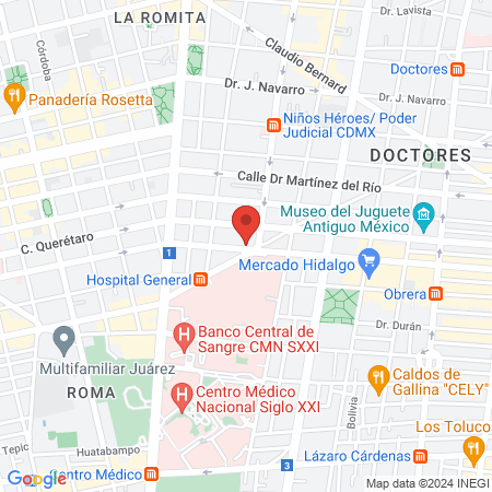 Médica Universal map