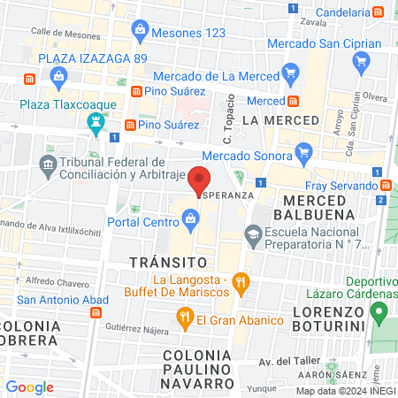 Gimnasio Charles Bronson Mexicano map