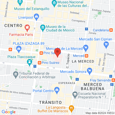 Unidad Médico Quirúrgica Juárez Centro map