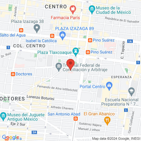 Hospital Nacional Homeopático map