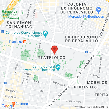Anexo de Extensión Hospitalario Tlatelolco IMSS map