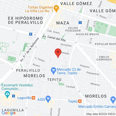 Mistr Barber Shop Tepito map