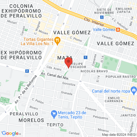 Gimnasios Urbanos 90 map