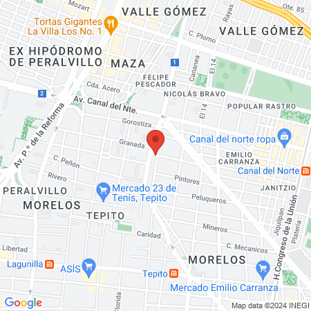 Gimnasios Urbanos 260 map