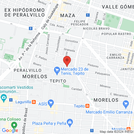 Dr Rafael Vazquez map