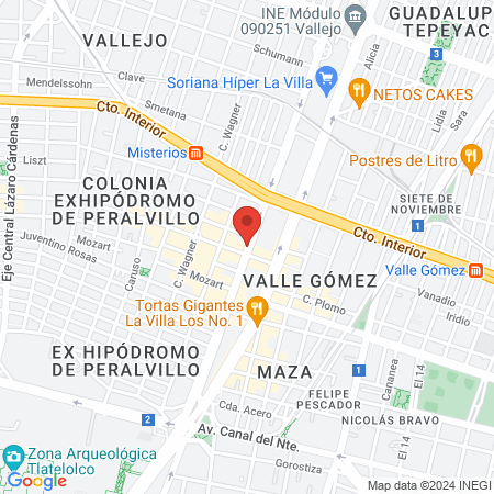 Mi Consultorio Misterios map