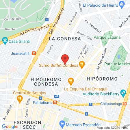 Dr. Vicente Bustos Delgado, Psiquiatra map