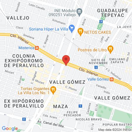 Rodriguez Ramos Alda Elena Dra map