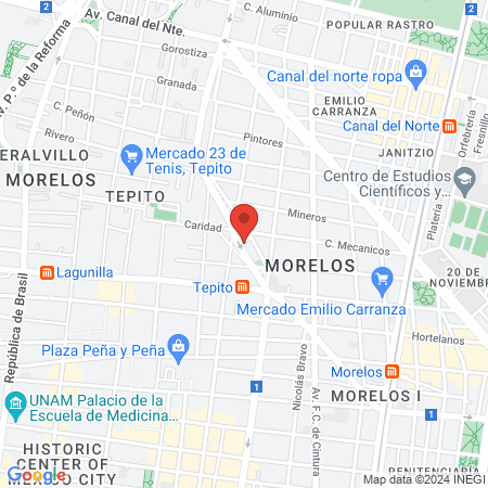 Alberca Lopez Velarde map