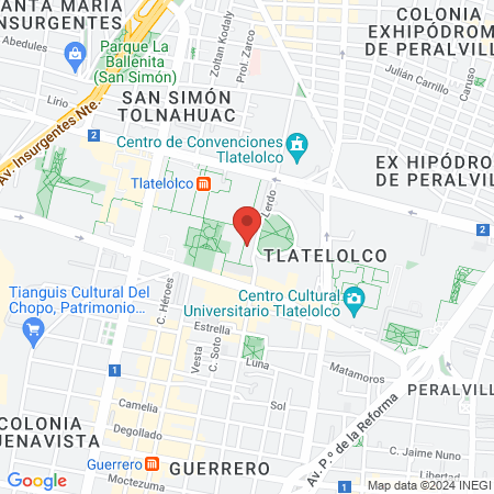 el barrio barberia tlatelolco map