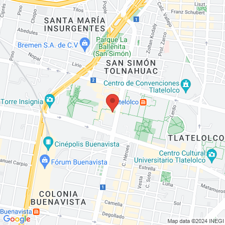 Gimnasios Urbanos 86 map