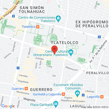 Dentis+a Tlatelolco map