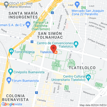 Dental Tlatelolco map