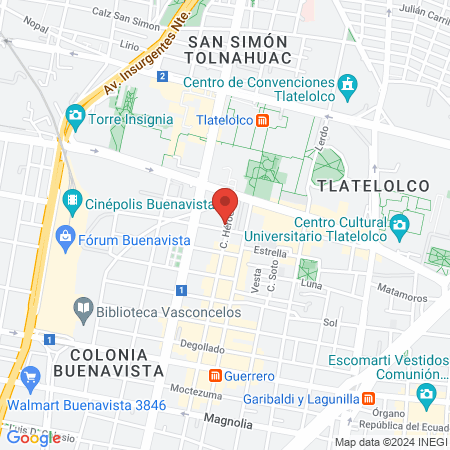 Consultorio Dental Héroes map