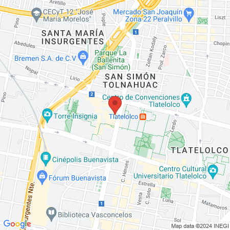 Servicio Médico Veterinario map