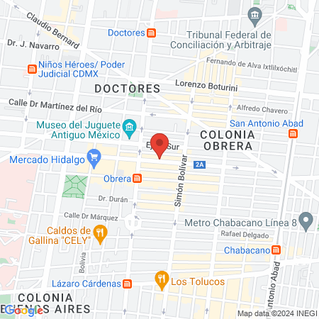 Barber Shop Tetos map