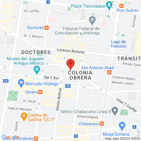 Dr. Rafael Bautista Méndez, Neumólogo map