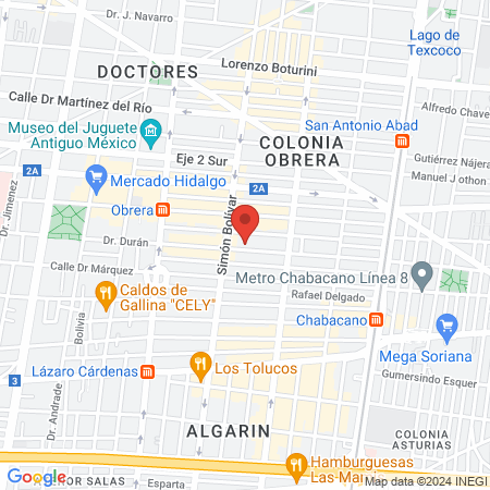 Dr. Augusto Mendoza Carranza map