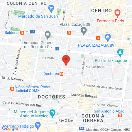 Hospital Conde de Valenciana map