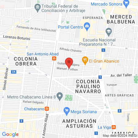 Doctora María Elena Tápia map